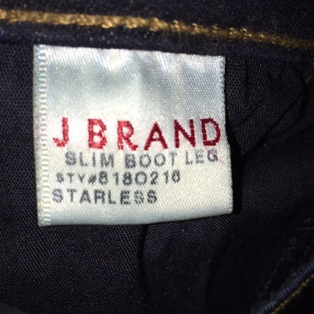 J Brand Starless Dark Wash Slim Boot Leg Jeans